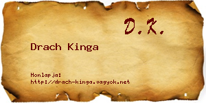 Drach Kinga névjegykártya